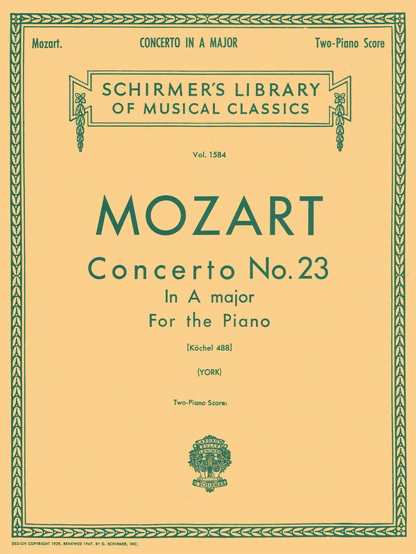 Mozart - Concerto No 23 A Major K 488 2P4H