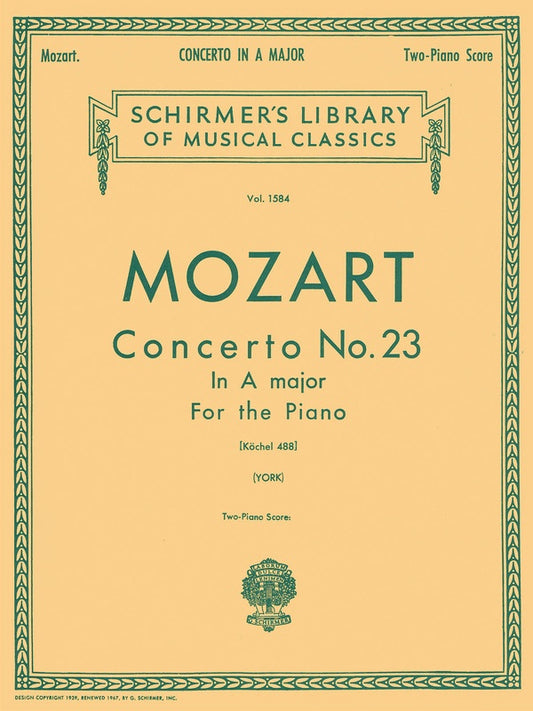 Mozart - Concerto No 23 A Major K 488 2P4H