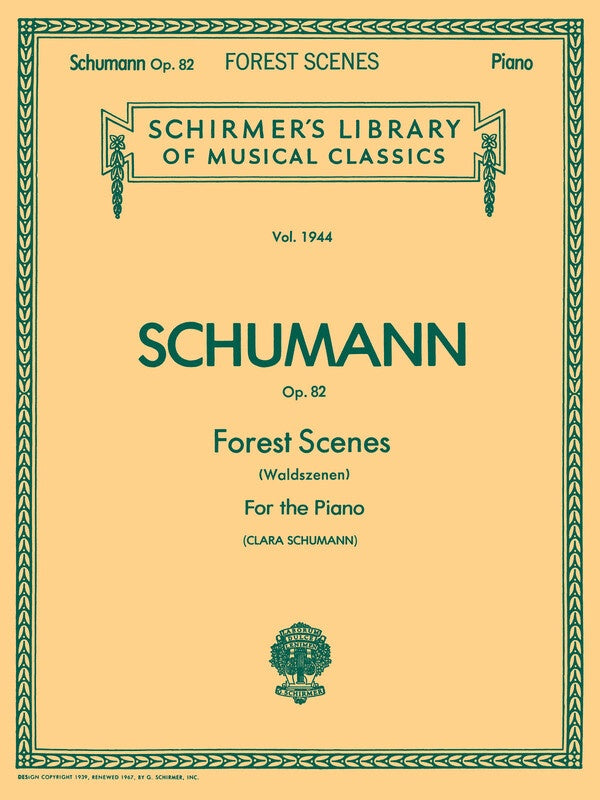 Schumann - Forest Scenes Op 82 Piano Waldszenen