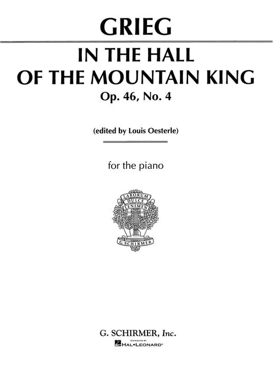 Grieg - In The Hall Of Mountain King For Piano