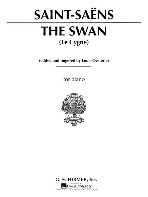 Saint-Saens - The Swan (Le Cygne) Piano