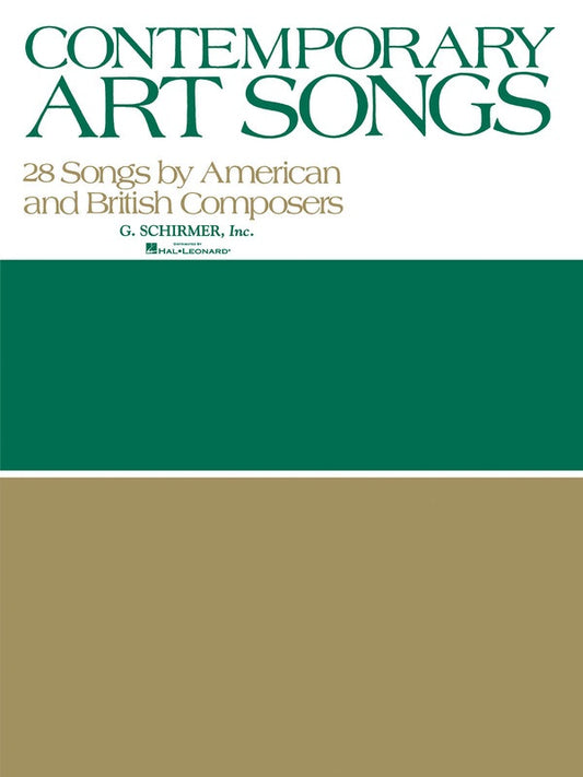 Contemporary Art Songs 28 Songs British American