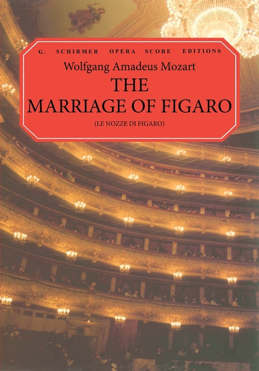 Mozart - Marriage Of Figaro Vocal Score Eng/Ita