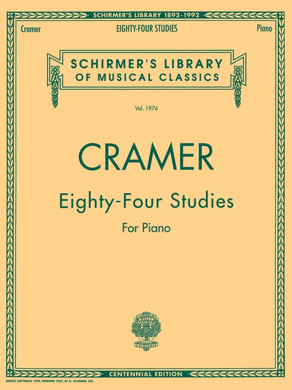 Cramer - 84 Studies For Piano Complete