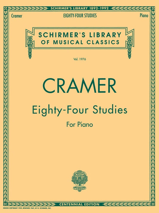 Cramer - 84 Studies For Piano Complete