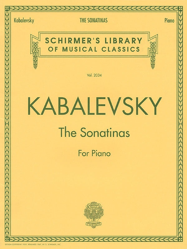 Kabalevsky - Sonatinas Op 13 No 1 & 2 For Piano