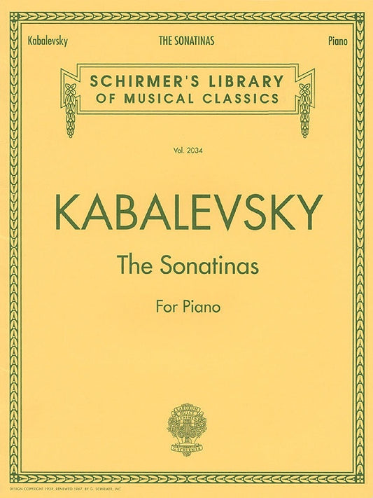 Kabalevsky - Sonatinas Op 13 No 1 & 2 For Piano