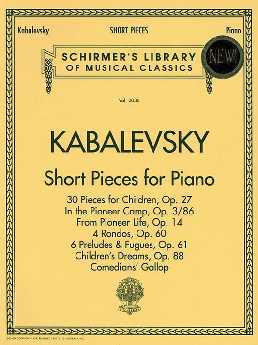 Kabalevsky - Short Pieces For Piano