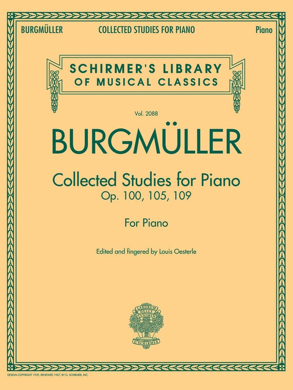 Burgmuller - Collected Studies For Piano