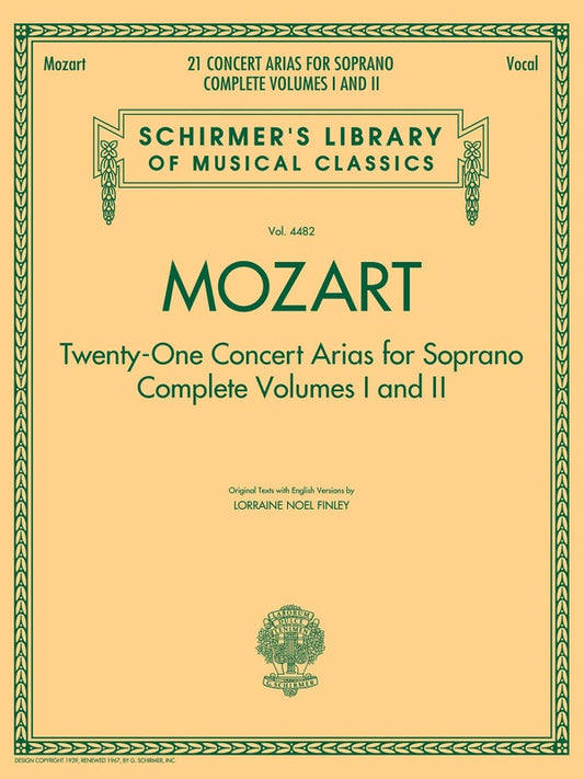 Mozart - 21 Concert Arias For Soprano
