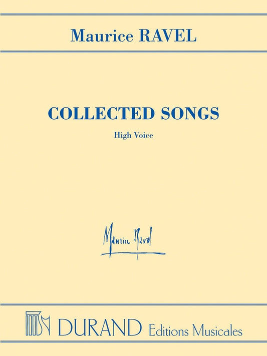 Ravel Collected Songs High Voice