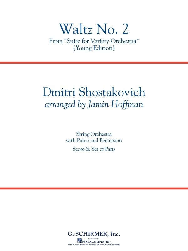 Waltz No 2 For String Orchestra (Young Edition) So3-4 Sc/Pts