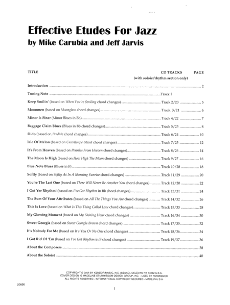 Effective Etudes For Jazz - Trombone Book/CD (18 Audition/Performance Edutes)