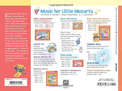 Alfreds Music For Little Mozarts - Workbook 1 Piano & Keyboard