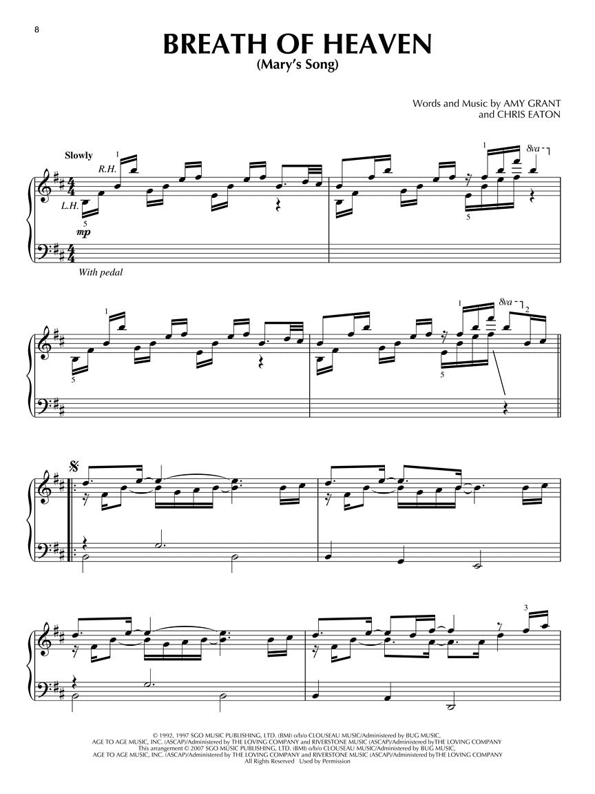 Seasonal Sunday Solos For Piano Book - 24 Selections