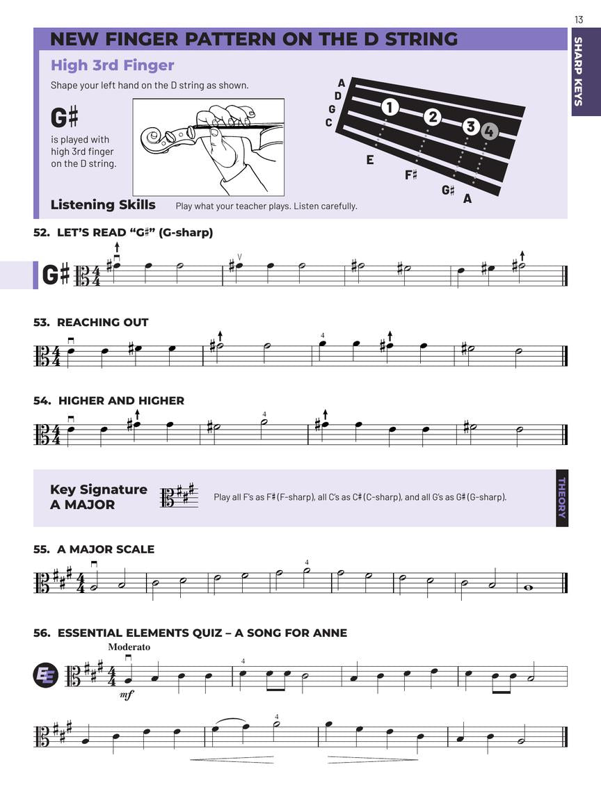 Essential Elements For Strings Viola Book 2 (Book/Olm) - New Edition Release 2025