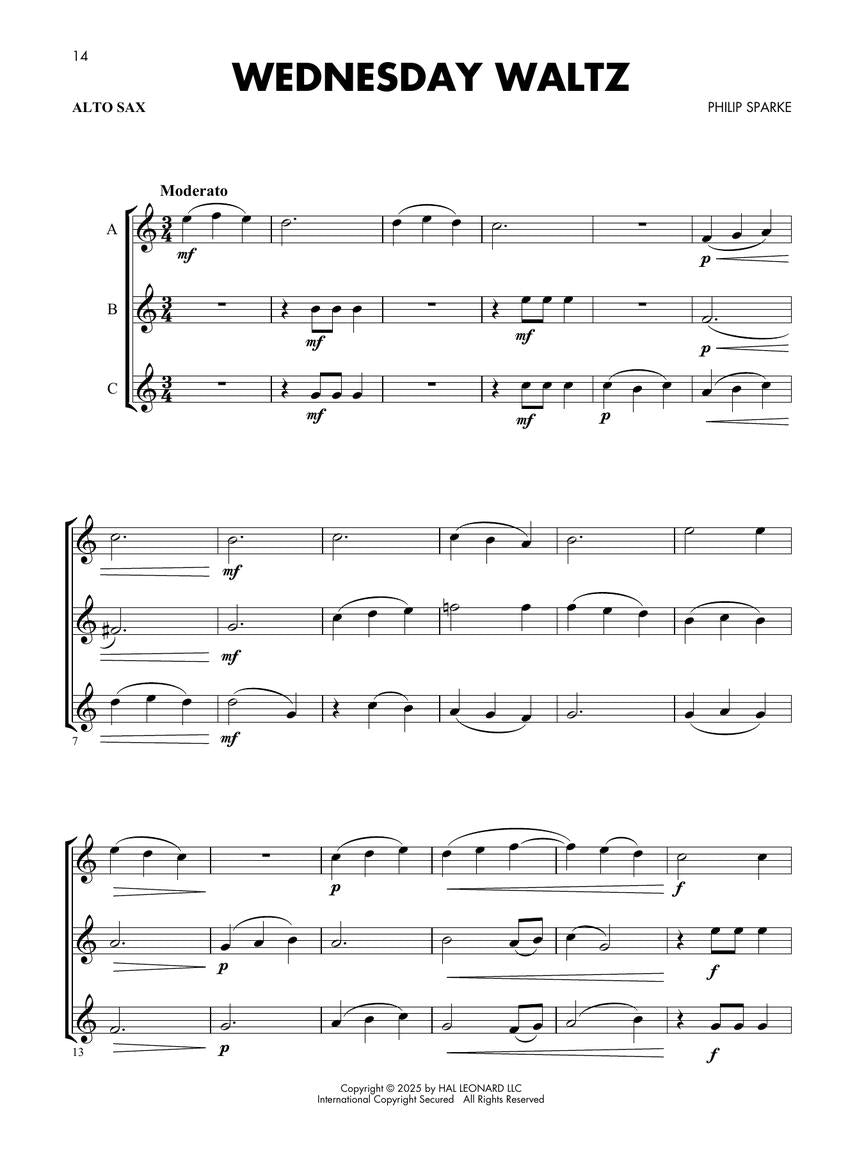 Essential Elements Flex Trios - Alto Saxophone Edition Book