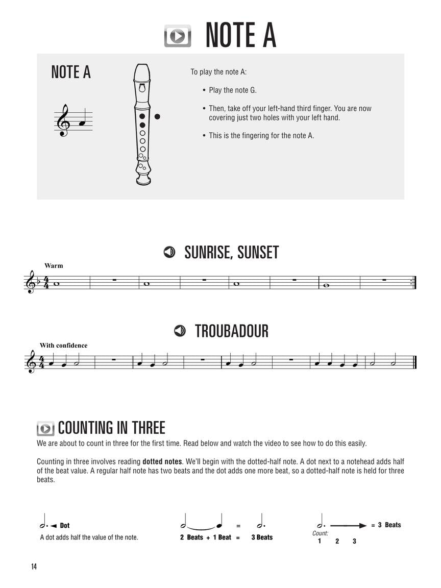 Hal Leonard -  Recorder Method Book/Online Audio and Video