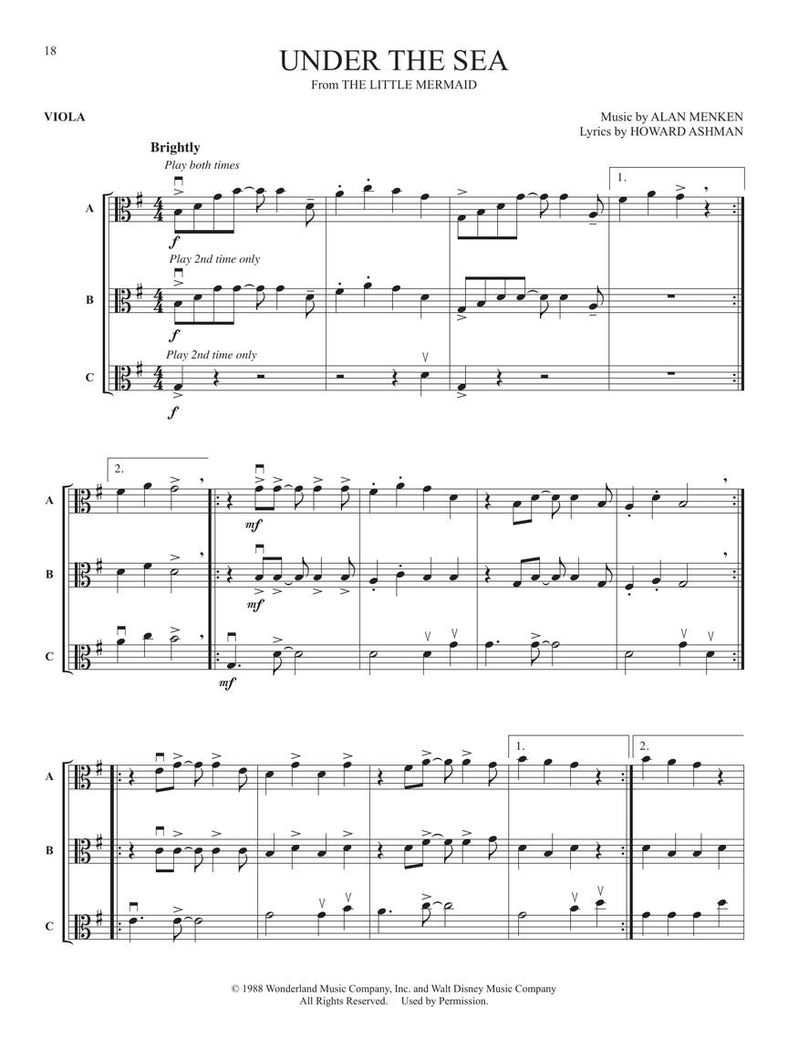 Flex-Pops for Strings Disney - Viola Book (Arranged as Trios, Duets and Solos)