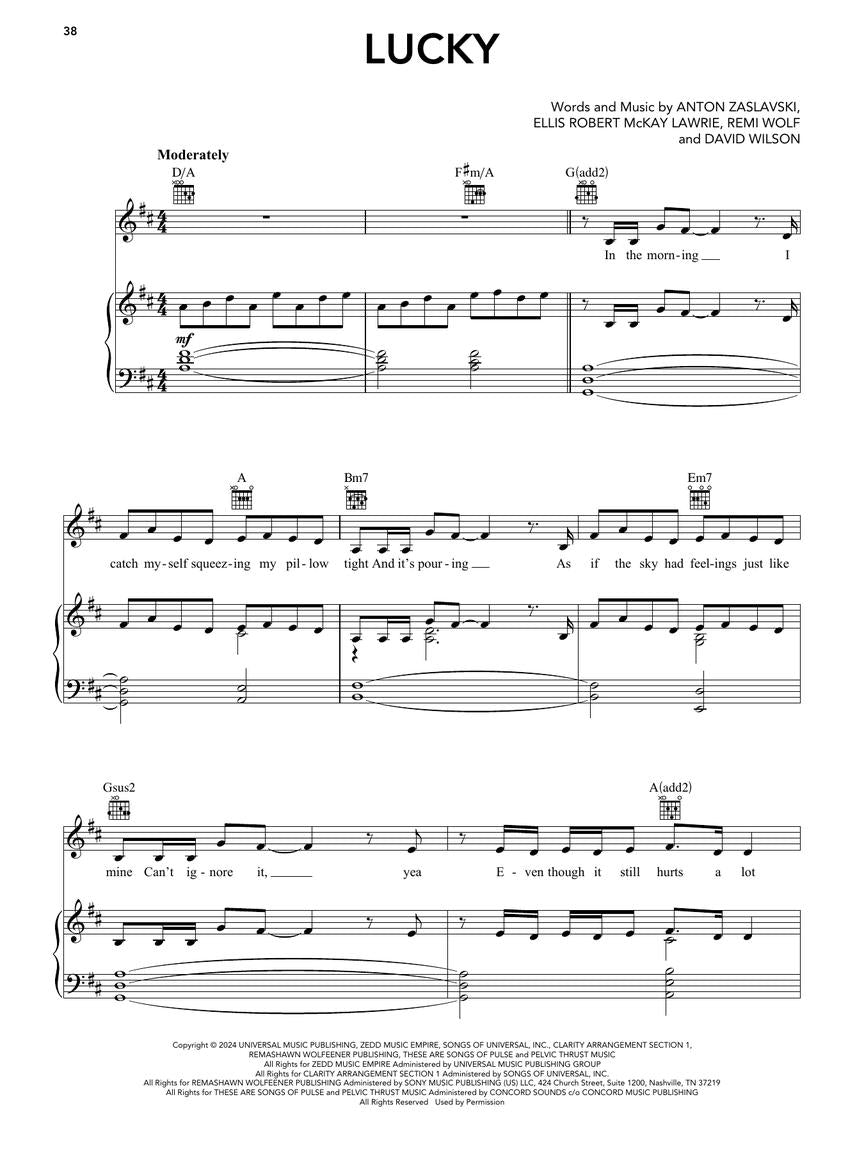 Zedd - Telos Piano/Vocal/Guitar Songbook - New