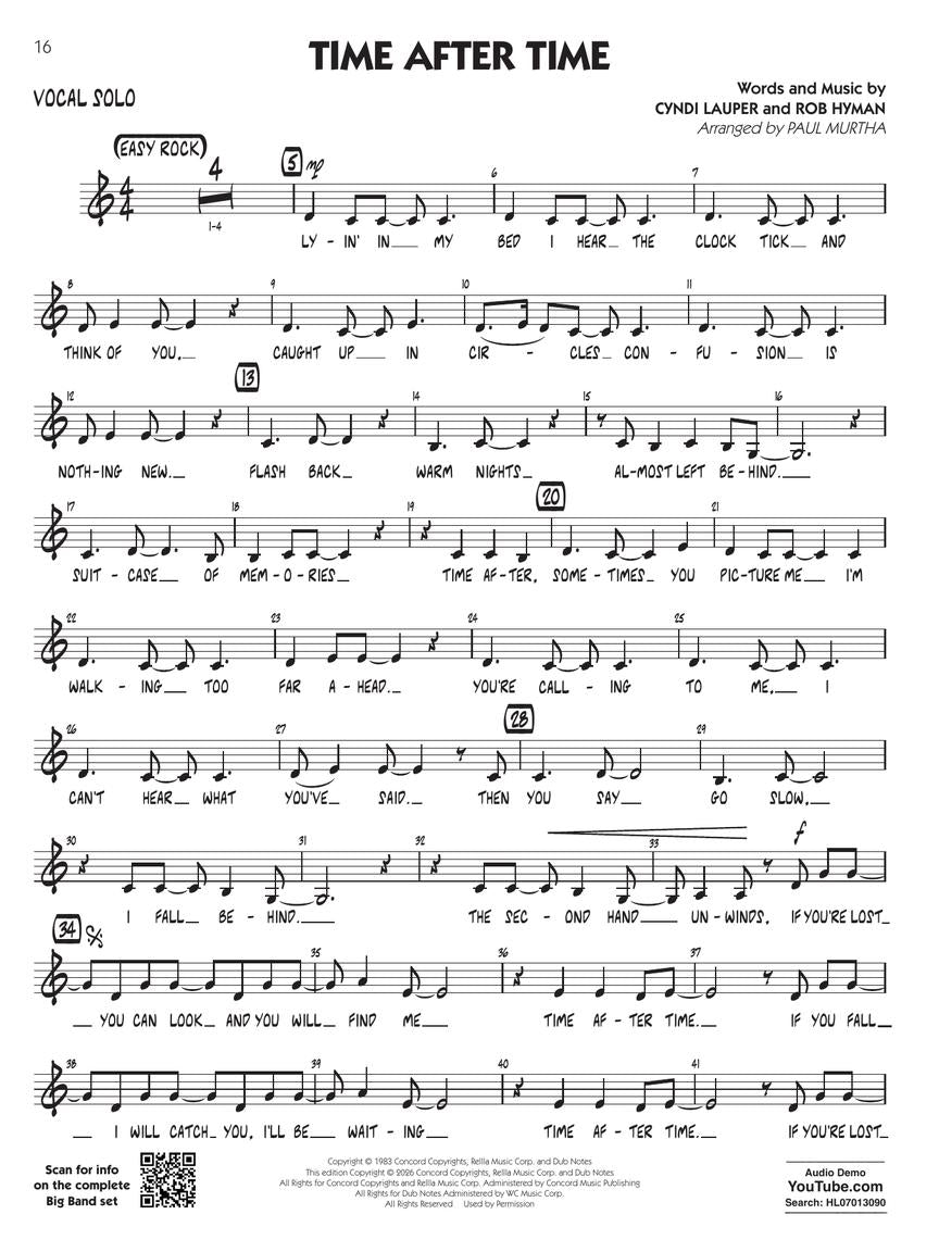 Classic Hits For The Big Band Vocalist Book