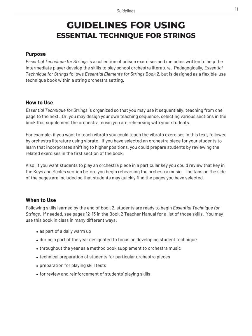 Essential Technique For Strings Teacher Manual Book 3 (Book/Olm) - New Edition Release 2025