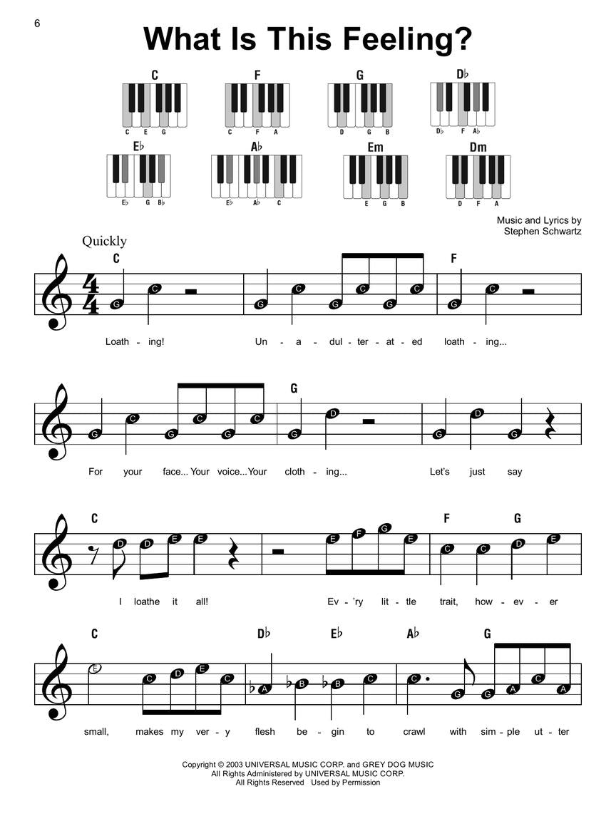 Wicked Music From The Motion Pictures Super Easy Songbook