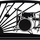 Manhasset Noteworthy Drum Set Design Music Stand - Black Musical Instruments & Accessories