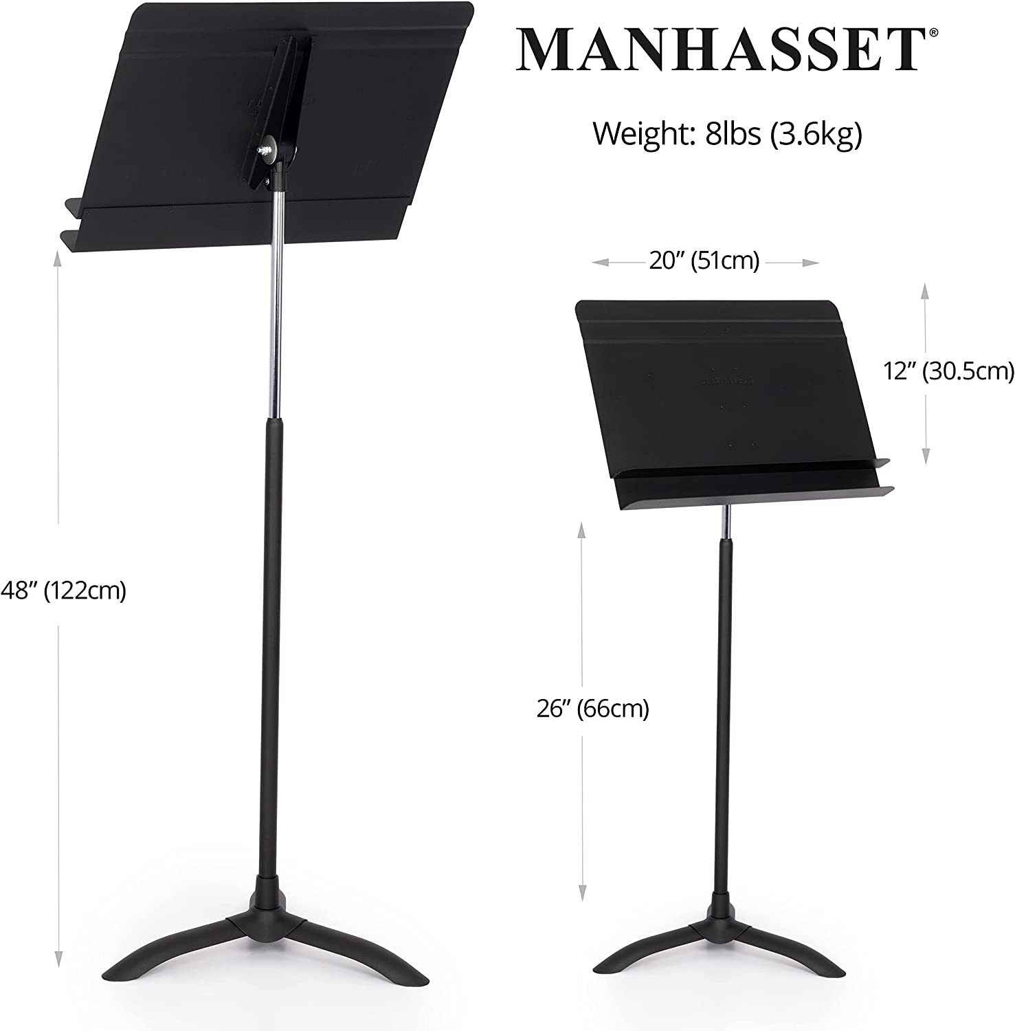 Manhasset Orchestral Music Stand - Black Musical Instruments & Accessories