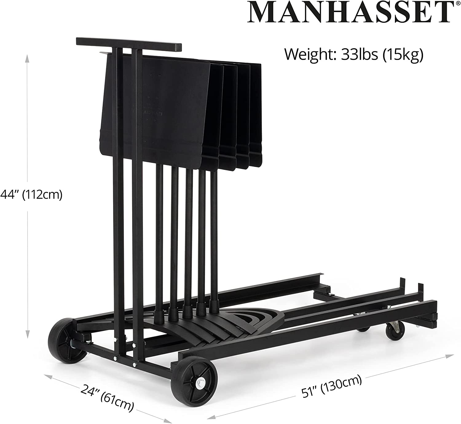 Manhasset Harmony Stand Cart In Black - Holds 15 Music Stands Musical Instruments & Accessories