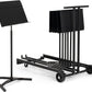 Manhasset Harmony Stand Cart In Black - Holds 15 Music Stands Musical Instruments & Accessories