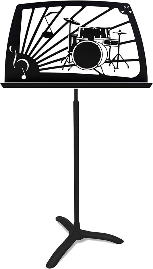 Manhasset Noteworthy Drum Set Design Music Stand - Black