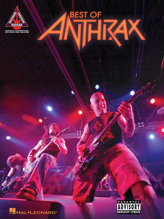 The Best Of Anthrax Guitar Tab Book