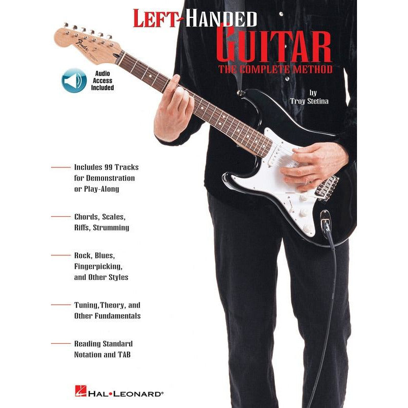 LEFT HANDED GUITAR COMPLETE METHOD BK/OLA - Music2u