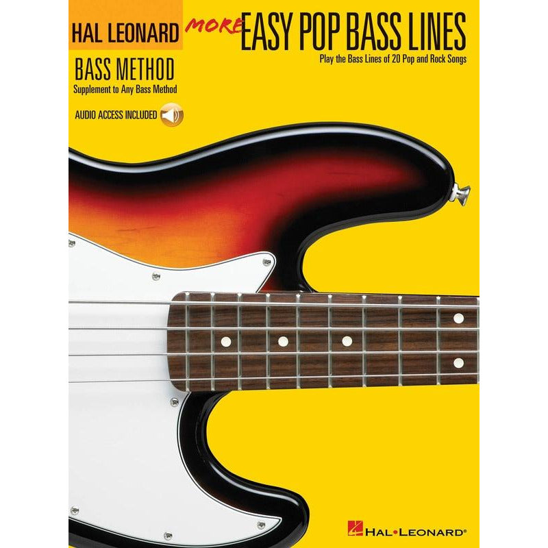 HL MORE EASY POP BASS LINES BK/OLA - Music2u