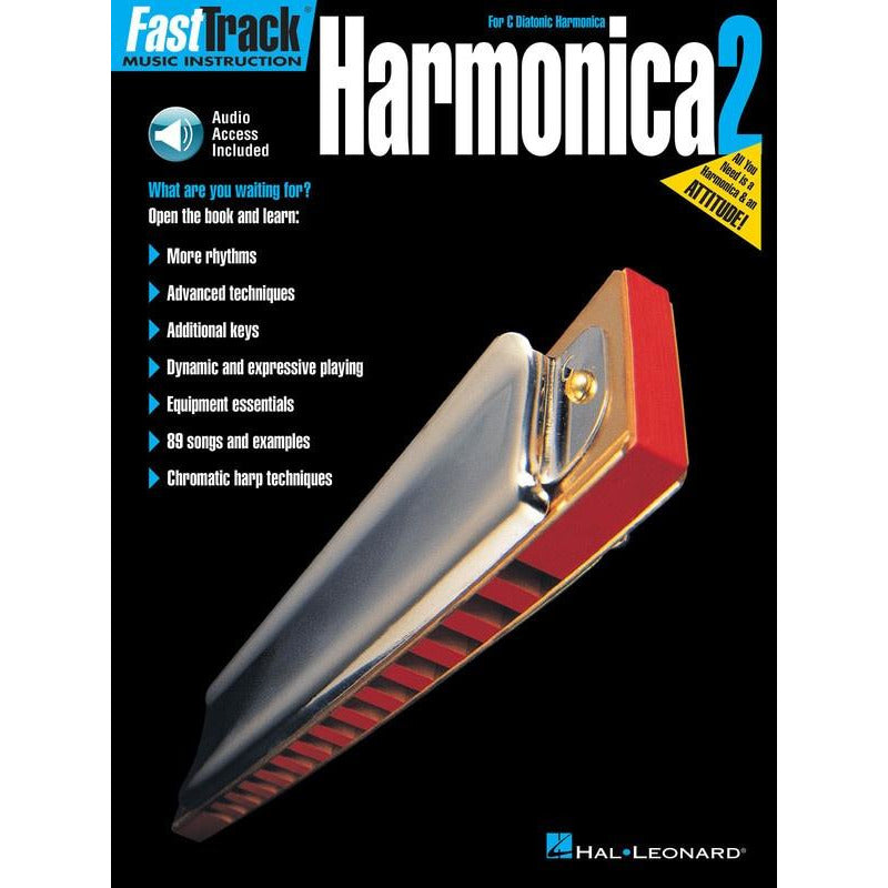 FASTTRACK HARMONICA BK 2 BK/OLA - Music2u