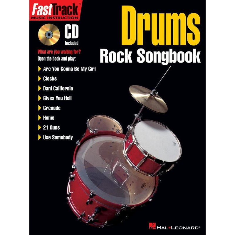 FASTTRACK DRUMS ROCK SONGBOOK BK/CD - Music2u