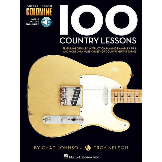 100 COUNTRY LESSONS GOLDMINE SERIES BK/OLA - Music2u