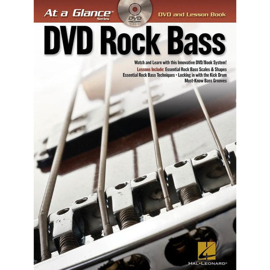 At A Glance Rock Bass Bk/Dvd