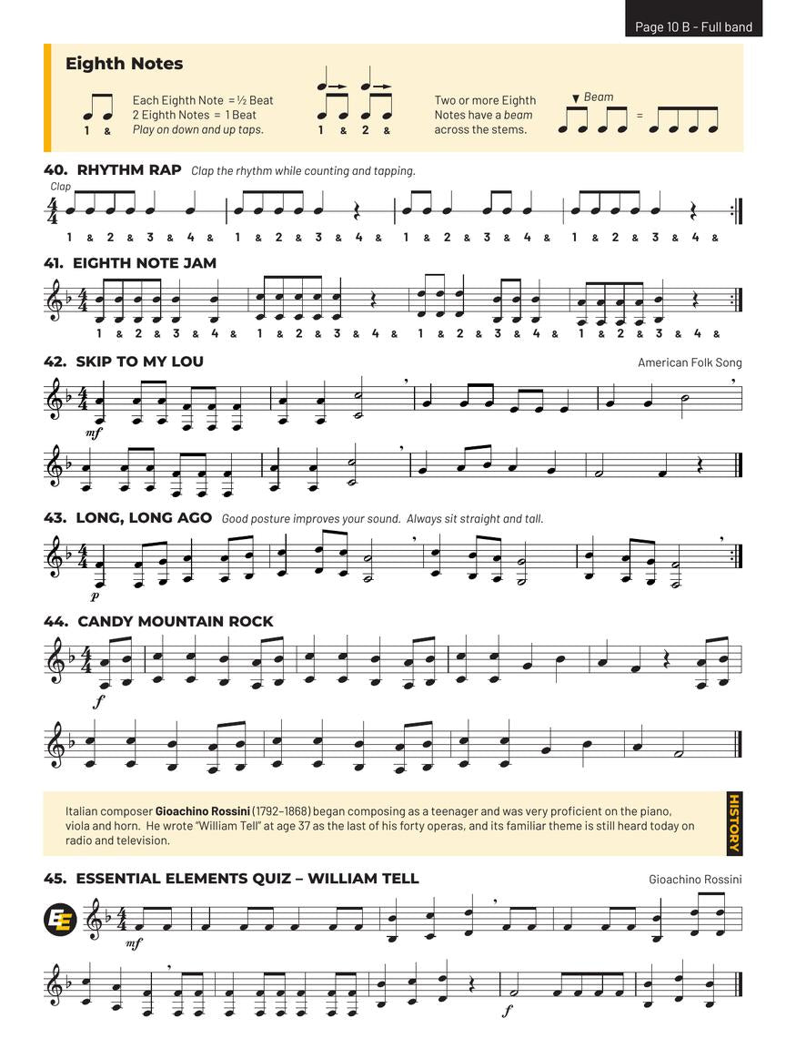 Essential Elements For Band French Horn Book 1 (Book/Olm) - New Edition Release 2025