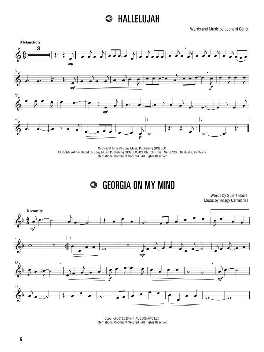 Hal Leonard Recorder Method Songbook - Book/Audio/Video NEW 2026 (15 Popular Songs for C Recorder)