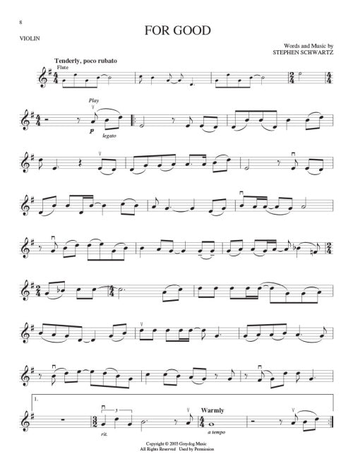 Wicked - A New Musical Violin Play Along Book with Audio (13 Songs)