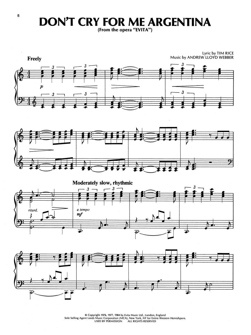 Richard Clayderman The Music Of Love Piano Solos Book (18 Songs)