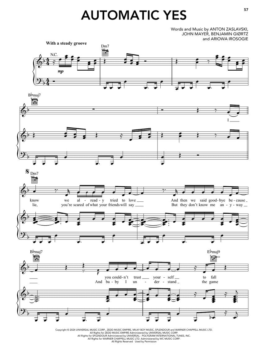 Zedd - Telos Piano/Vocal/Guitar Songbook - New