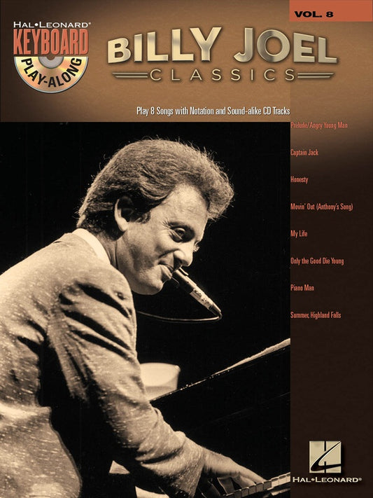 Billy Joel Classics Keyboard Play Along Bk/Cd V8