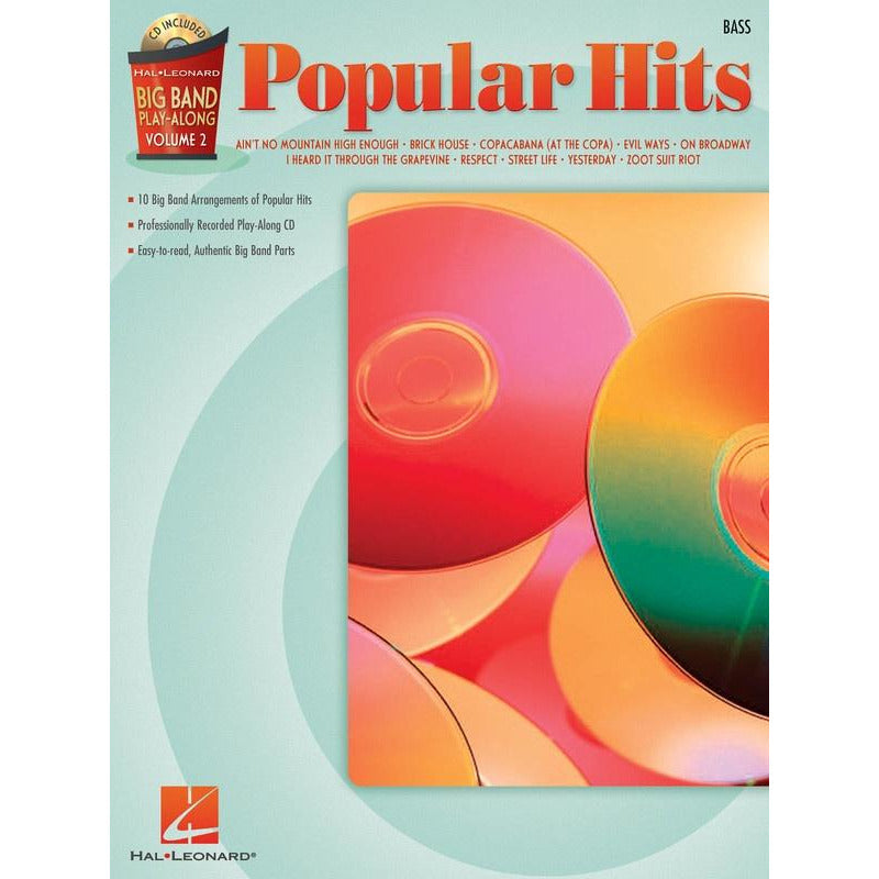 Big Band Play Along Volume 2 Pop Hits Book/Cd Bass