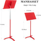 Manhasset Symphony Music Stand - Red Matte Finish Musical Instruments & Accessories