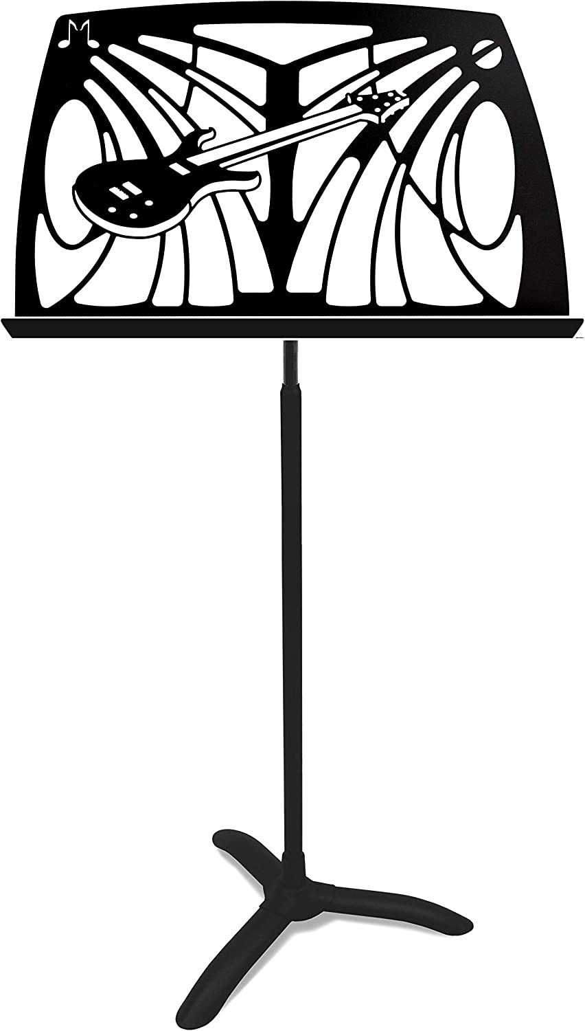 Manhasset Noteworthy Electric Guitar Design Music Stand - Black