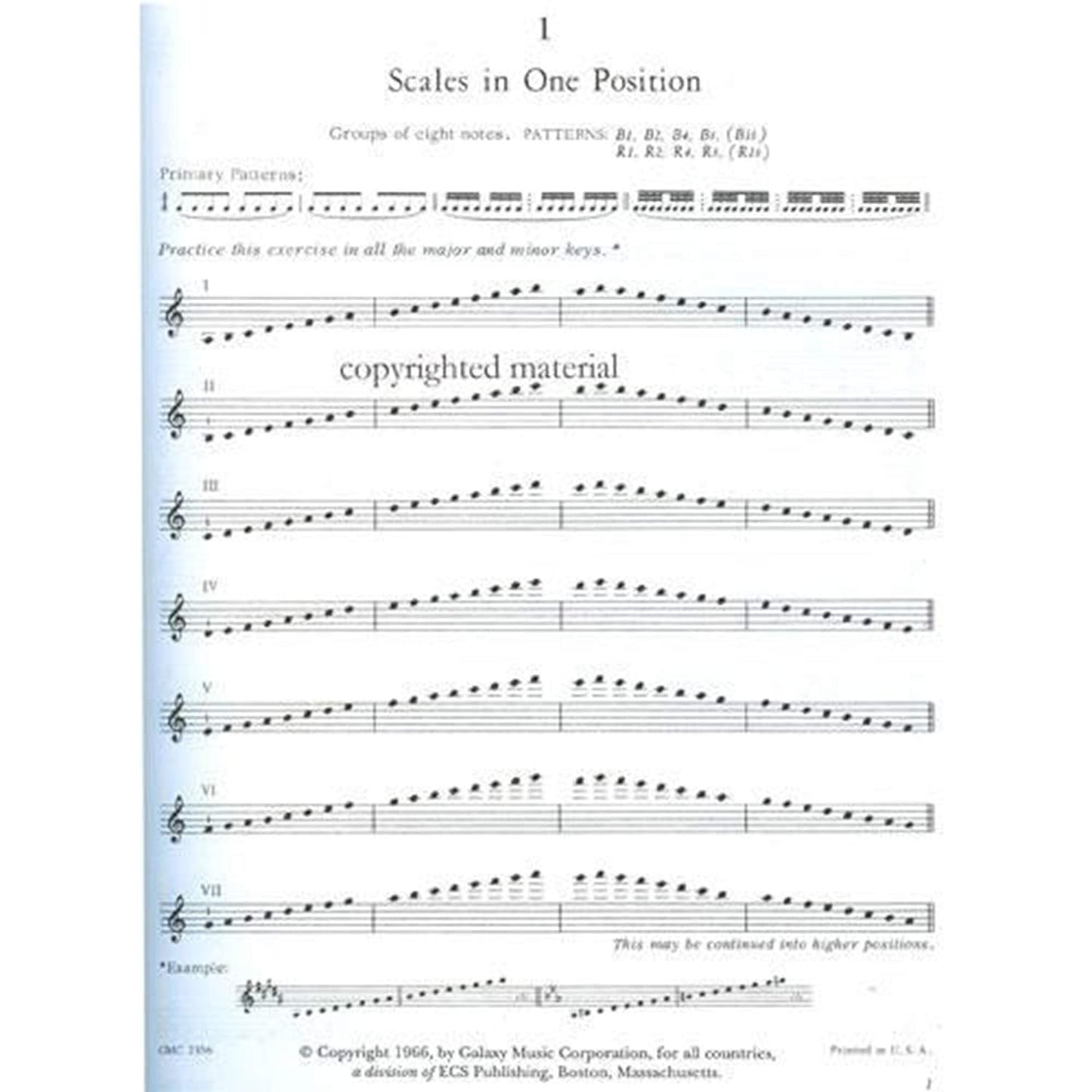 The Galamian Contemporary Violin Technique - Book 1 (Part 1 and 2)