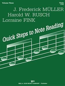 Quick Steps To Notereading Vol 3 Viola